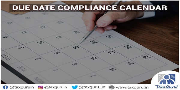 Statutory and Tax Compliance Calendar -Year 2020