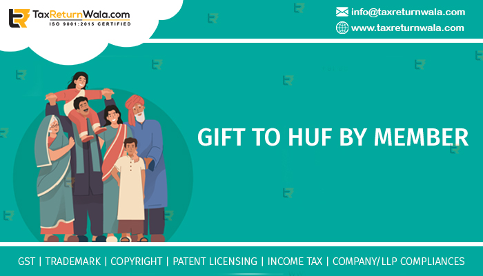 Income tax on initial gift to HUF